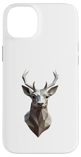 Origami Hirsch – Gefaltete Papier Tier illustration Hülle für iPhone 14 Plus von Origami Designs - Animals