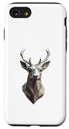 Origami Hirsch – Gefaltete Papier Tier illustration Hülle für iPhone SE (2020) / 7 / 8 von Origami Designs - Animals