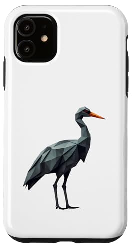 Origami-Kranich Vogel – Gefaltete Papier-Tier illustration Hülle für iPhone 11 von Origami Designs - Animals