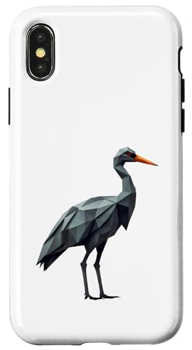 Origami-Kranich Vogel – Gefaltete Papier-Tier illustration Hülle für iPhone X/XS Origami-Kranich Vogel – Gefaltete Papier-Tier illustration Hülle für iPhone X/XS von Origami Designs - Animals