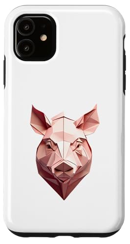 Origami Schwein – Gefaltete Papier Tier illustration Hülle für iPhone 11 Origami Schwein – Gefaltete Papier Tier illustration Hülle für iPhone 11 von Origami Designs - Animals
