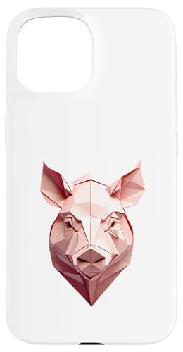 Origami Schwein – Gefaltete Papier Tier illustration Hülle für iPhone 15 Origami Schwein – Gefaltete Papier Tier illustration Hülle für iPhone 15 von Origami Designs - Animals