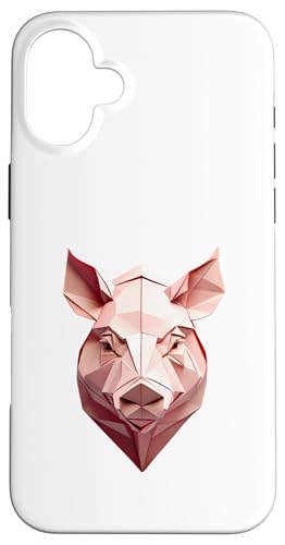 Origami Schwein – Gefaltete Papier Tier illustration Hülle für iPhone 16 Plus Origami Schwein – Gefaltete Papier Tier illustration Hülle für iPhone 16 Plus von Origami Designs - Animals