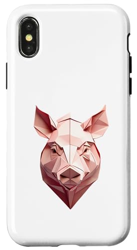Origami Schwein – Gefaltete Papier Tier illustration Hülle für iPhone X/XS Origami Schwein – Gefaltete Papier Tier illustration Hülle für iPhone X/XS von Origami Designs - Animals