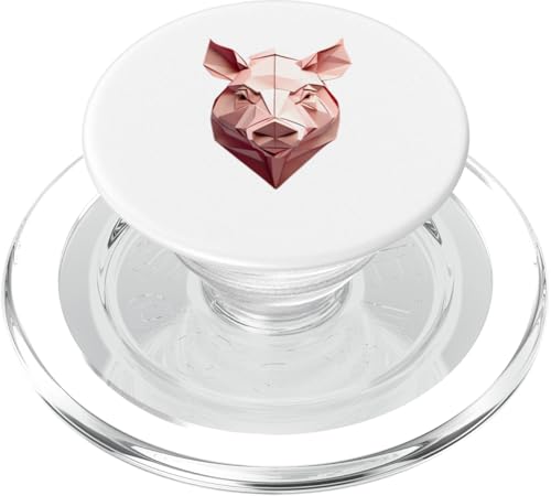 Origami Schwein – Gefaltete Papier Tier illustration PopSockets PopGrip für MagSafe Origami Schwein – Gefaltete Papier Tier illustration PopSockets PopGrip für MagSafe von Origami Designs - Animals