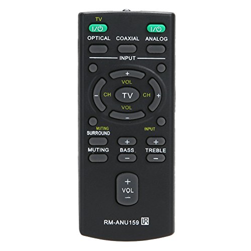 Ersatz-Fernbedienung RM-ANU159 für Sony Soundbar HT-CT60 /C SA-CT60 SS-WCT60 benötigt CR2025 Knopfzelle (nicht im Lieferumfang enthalten) von OrigiRay
