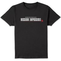 Mission Impossible Mission Impossible Men's T-Shirt - Black - 4XL - Schwarz von Origina Hero