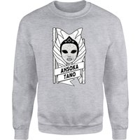 Ahsoka Ahsoka Tano Scroll Sweatshirt - Grey - XL - Grey von Original Hero