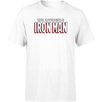 Avengers Iron Man Comics Logo Men's T-Shirt - White - XS - Weiß von Original Hero