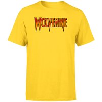 Avengers Wolverine Comics Logo Men's T-Shirt - Yellow - S - Gelb von Original Hero
