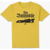 BATMAN Batmobile Profile Lt Unisex T-Shirt - Yellow - M von Original Hero