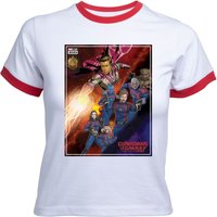 Guardians of the Galaxy Adam Warlock Comic Women's Cropped Ringer T-Shirt - White Red - M von Original Hero