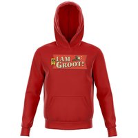Guardians of the Galaxy I Am Groot! Kids' Hoodie - Red - 7-8 Jahre von Original Hero