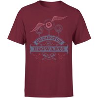 Harry Potter Quidditch At Hogwarts Men's T-Shirt - Burgundy - M von Original Hero