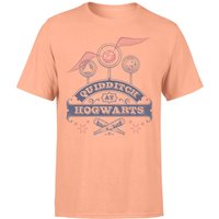 Harry Potter Quidditch At Hogwarts Men's T-Shirt - Coral - XS von Original Hero