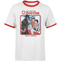 Let's Visit The Doctor Men's Ringer T-Shirt - White/Red - XL - White Red von Original Hero