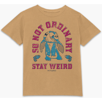 Lilo & Stitch Stay Weird Kids' T-Shirt - Tan - 9-10 Jahre von Original Hero