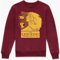 Lion King Simbas Journey Sweatshirt - Burgundy - S von Original Hero