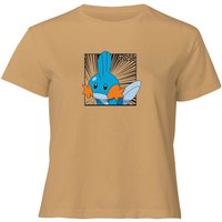 Pokemon Mudkip Women's Cropped T-Shirt - Tan - XL von Original Hero