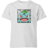 Pokémon Pokédex Bisasam #0001 Kinder T-Shirt - Grau - 3-4 Jahre von Original Hero