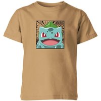 Pokémon Pokédex Bisasam #0001 Kinder T-Shirt - Tan - 7-8 Jahre von Original Hero