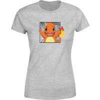 Pokémon Pokédex Glumanda #0004 Frauen T-Shirt - Grau - 5XL von Original Hero