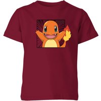 Pokémon Pokédex Glumanda #0004 Kinder T-Shirt - Burgundy - 5-6 Jahre von Original Hero