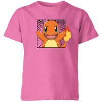 Pokémon Pokédex Glumanda #0004 Kinder T-Shirt - Pink - 9-10 Jahre von Original Hero