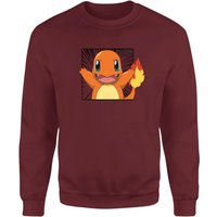 Pokémon Pokédex Glumanda #0004 Sweatshirt - Burgundy - M von Original Hero