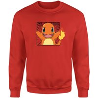 Pokémon Pokédex Glumanda #0004 Sweatshirt - Rot - XL von Original Hero