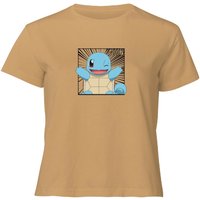 Pokémon Pokédex Schiggy #0007 Gekürzter Frauen T-Shirt - Tan - XL von Original Hero