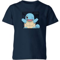Pokémon Pokédex Schiggy #0007 Kinder T-Shirt - Navy - 3-4 Jahre von Original Hero