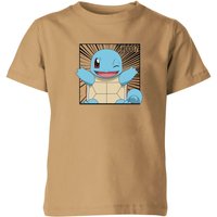 Pokémon Pokédex Schiggy #0007 Kinder T-Shirt - Tan - 3-4 Jahre von Original Hero
