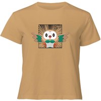 Pokemon Rowlet Women's Cropped T-Shirt - Tan - XL von Original Hero