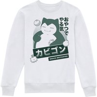 Pokémon Snorlax Snack Time Sweatshirt - White - XS von Original Hero