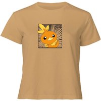 Pokemon Torchic Women's Cropped T-Shirt - Tan - XL von Original Hero