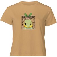 Pokemon Turtwig Women's Cropped T-Shirt - Tan - XL von Original Hero
