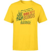 Star Wars Boba Fett Bonds Unisex T-Shirt - Yellow - XL von Original Hero