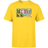 Star Wars C3P0 Translations Unisex T-Shirt - Yellow - XS von Original Hero