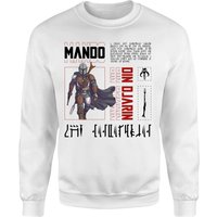 Star Wars The Mandalorian Biography Sweatshirt - White - XL von Original Hero