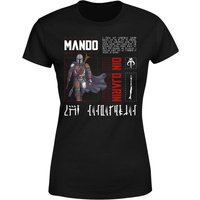Star Wars The Mandalorian Biography Women's T-Shirt - Black - S von Original Hero
