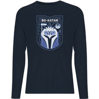 Star Wars The Mandalorian Bo-Katan Badge Men's Long Sleeve T-Shirt - Navy - M von Original Hero