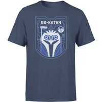 Star Wars The Mandalorian Bo-Katan Badge Men's T-Shirt - Navy - XS von Original Hero