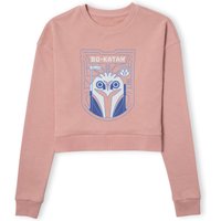 Star Wars The Mandalorian Bo-Katan Badge Women's Cropped Sweatshirt - Dusty Pink - S von Original Hero