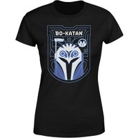 Star Wars The Mandalorian Bo-Katan Badge Women's T-Shirt - Black - 3XL von Original Hero
