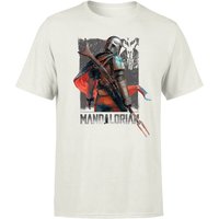Star Wars The Mandalorian Colour Edit Men's T-Shirt - Cream - XXL von Original Hero