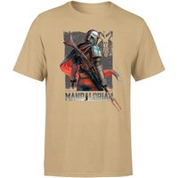 Star Wars The Mandalorian Colour Edit Men's T-Shirt - Tan - S von Original Hero