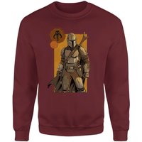Star Wars The Mandalorian Composition Sweatshirt - Burgundy - L von Original Hero