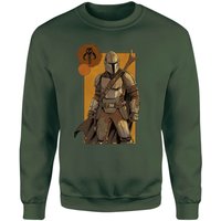 Star Wars The Mandalorian Composition Sweatshirt - Green - L von Original Hero