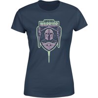 Star Wars The Mandalorian Fierce Warrior Women's T-Shirt - Navy - XS von Original Hero